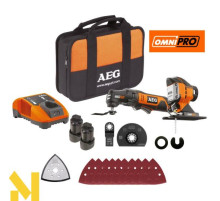 Багатофункціональний інструмент (реноватор) акумуляторний AEG OMNI12C LI-152B SET3