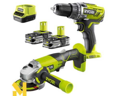 Набір з 2 інструментів Ryobi R18DDAG-215S
