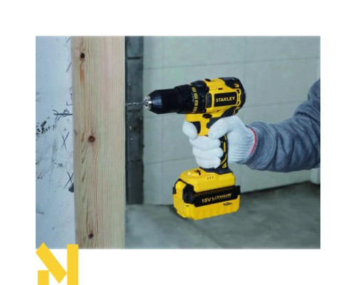 Акумуляторний дриль-шуруповерт безщітковий STANLEY SBD201M2K