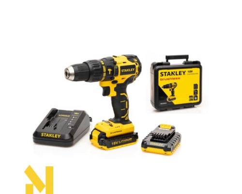 Акумуляторний дриль-шуруповерт Stanley SBH20D2K