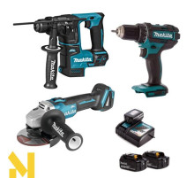 Набір інструментів акумуляторних Makita SET-DHR171Z-0623 (DHR171Z, DDF482RFE3, DGA504Z)