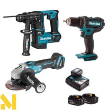 Набір інструментів акумуляторних Makita SET-DHR171Z-0623 (DHR171Z, DDF482RFE3, DGA504Z)