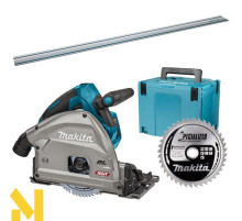 Пила дискова занурювальна з AWS Makita XGT 40 V MAX SP001GZ03 + диск E-12158 + шина 194367-7 (без АКБ та ЗП)