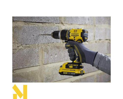 Дриль-шурупокрут акумуляторний безщітковий ударний STANLEY FATMAX SFMCD721D2K