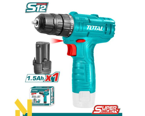 Дриль-шуруповерт акумуляторний TOTAL TDLI12415E