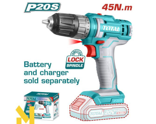 Шуруповерт акумуляторний TOTAL TDLI200515 (без АКБ та ЗП)