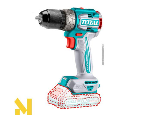 Шуруповерт безщітковий акумуляторний TOTAL TDLI206021 (без АКБ та ЗП)