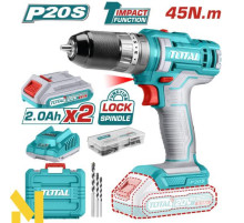 Дриль-шуруповерт ударний акумуляторний TOTAL TIDLI201452E