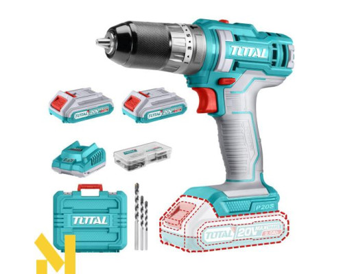 Дриль-шуруповерт ударний акумуляторний TOTAL TIDLI201452E