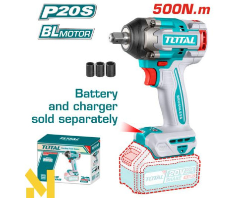 Гайковерт ударний акумуляторний TOTAL TIWLI20501 (без АКБ та ЗП)