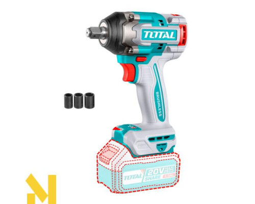 Гайковерт ударний акумуляторний TOTAL TIWLI20501 (без АКБ та ЗП)