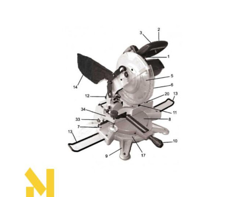 Пила торцювальна Utool UMS 8