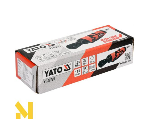 Гайковерт пневматичний Yato YT-09795