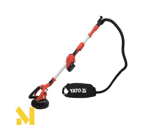 Шліфмашина акумуляторна для стін та стель YATO YT-82360 (без АКБ та ЗП)