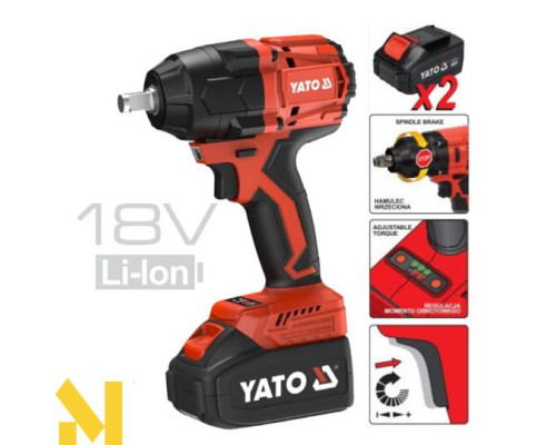 Гайковерт ударний акумуляторний YATO YT-8277925