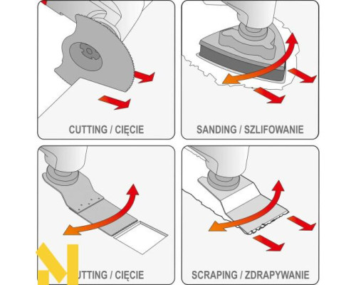 Багатофункціональний інструмент (реноватор) акумуляторний YATO YT-82819 (без АКБ та ЗП)