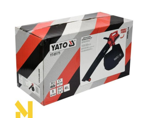 Пилосос-повітродувка садова акумуляторна Yato YT-85175 (без АКБ та ЗП)