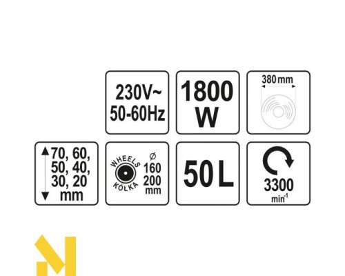 Газонокосарка електрична YATO YT-85205