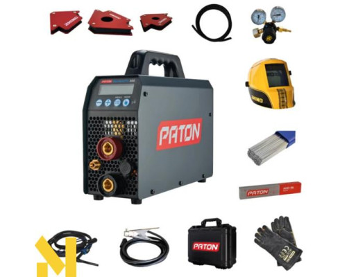 Зварювальний інвертор PATON StandardTIG-200 + зварювальний набір «Стандарт TIG»