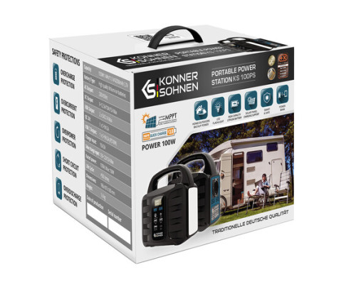 Зарядна станція Konner&Sohnen KS 100PS (155 Вт·год / 100 Вт)