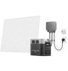 Комплект енергонезалежності EcoFlow PowerStream - мікроінвертор 600W + зарядна станція Delta Max 2000 (2016 Вт·ч / 2400 Вт)