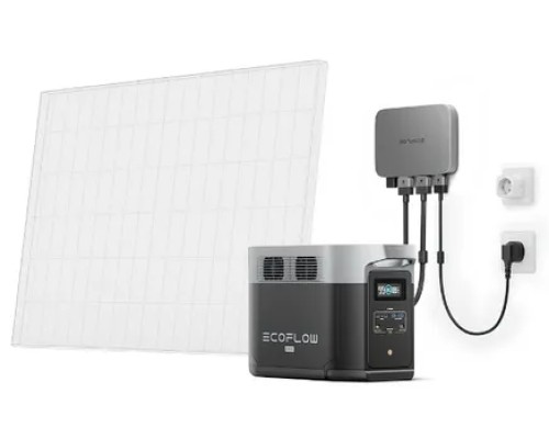 Комплект енергонезалежності EcoFlow PowerStream - мікроінвертор 800W + зарядна станція Delta Max 2000 (2016 Вт·ч / 2400 Вт)