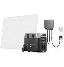 Комплект енергонезалежності EcoFlow PowerStream - мікроінвертор 600W + зарядна станція Delta Pro