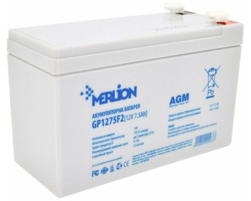 Акумуляторна батарея Merlion AGM GP1275F2 (22463)