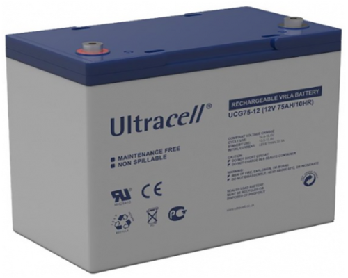 Акумуляторна батарея Ultracell UCG75-12 GEL Q1/67 (White) (28428)