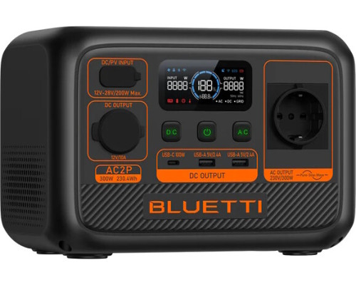 Портативна електростанція BLUETTI AC2P 300W, 230.4Wh