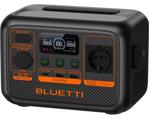 Портативна електростанція BLUETTI AC2P 300W, 230.4Wh