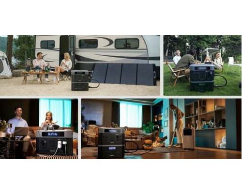 Зарядна станція з додатковою батареєю OUKITEL BP2000E+B2000E (4096 Вт·год / 2200 Вт)