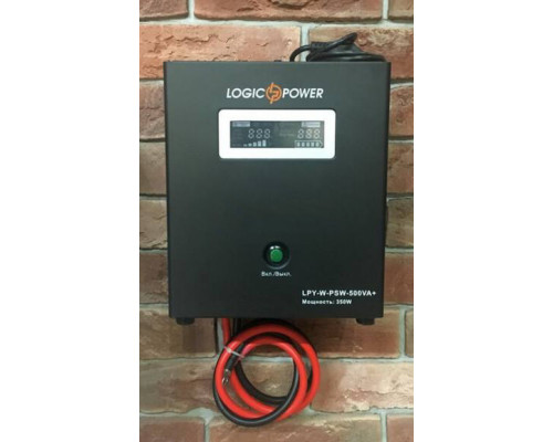 Джерело безперебійного живлення Logicpower LPY- W - PSW-500VA + (350Вт) 5A/10A