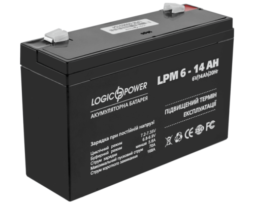 Акумулятор Logicpower AGM LPM 6-14 AH