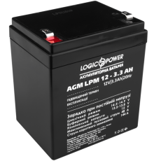 Акумулятор Logicpower AGM LPM 12 - 3.3 AH