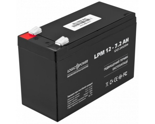Акумулятор Logicpower AGM LPM 12 - 7,2 AH