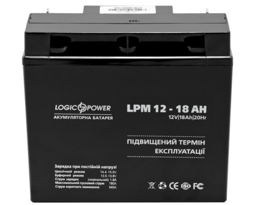 Акумулятор Logicpower AGM LPM 12 - 18 AH