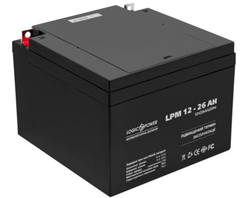 Акумулятор Logicpower AGM LPM 12 - 26 AH