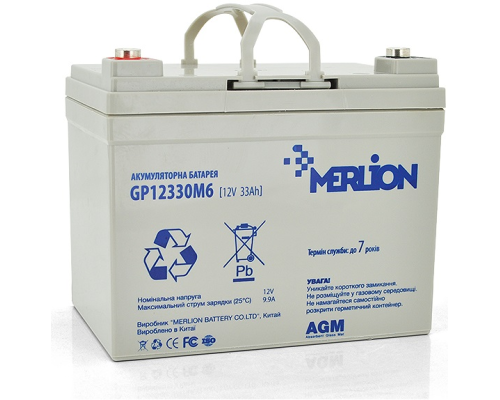 Акумуляторна батарея MERLION AGM GP12330M6 (6015)