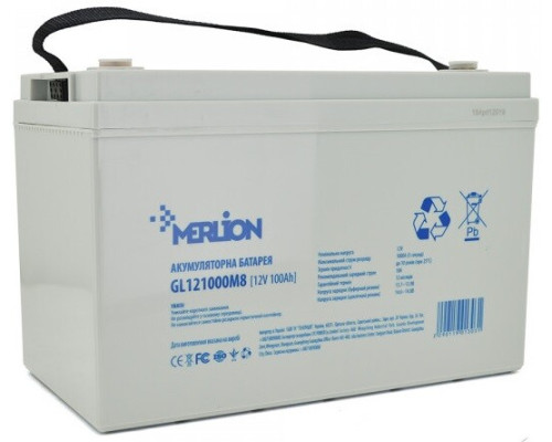 Акумуляторна батарея MERLION GL121000M8 (1303)
